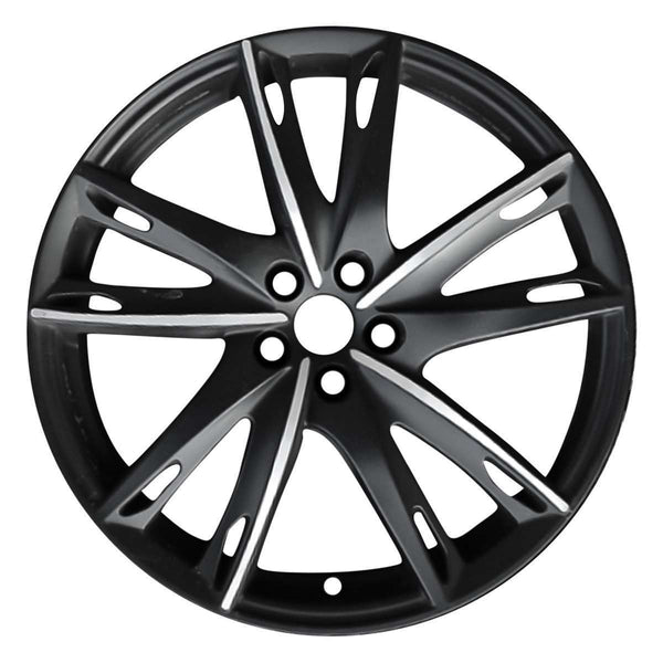 2018 alfa romeo wheel 17 machined black aluminum 5 lug w58153mb 4