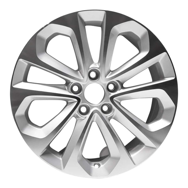 2015 honda accord wheel 18 machined silver aluminum 5 lug rw64048ms 3