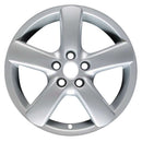 2003 volkswagen gti wheel 16 silver aluminum 5 lug w69804s 4
