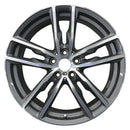 2019 BMW X4 Rueda 19" Aluminio plateado maquinado 5 lengüetas W86350MS-1