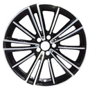 2019 BMW i8 Rueda 20" Aluminio negro brillante mecanizado 5 lengüetas W86439MB-1