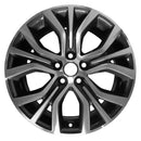 2017 mitsubishi outlander wheel 18 machined charcoal aluminum 5 lug rw97498mc 2