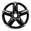 2009 volkswagen golf wheel 18 machined gloss black aluminum 5 lug w69858mb 7