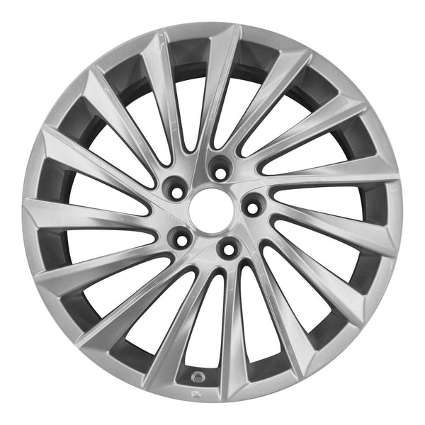 2012 Alfa Romeo Wheel 18" Machined Silver Aluminum 5 Lug W98370MS-2