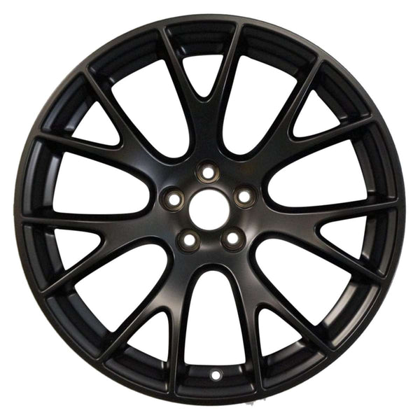 2015 dodge challenger wheel 20 matte black aluminum 5 lug w2528b 4