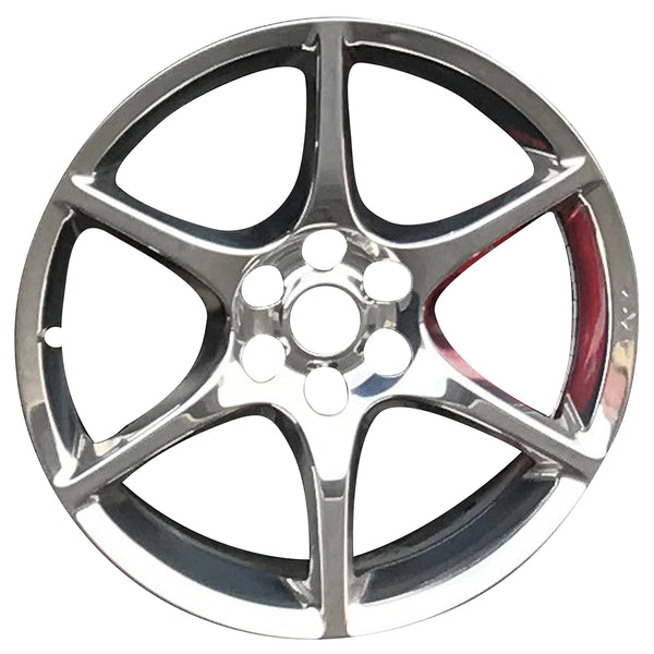 2008 dodge viper wheel 19 polished aluminum 6 lug w2586p 1