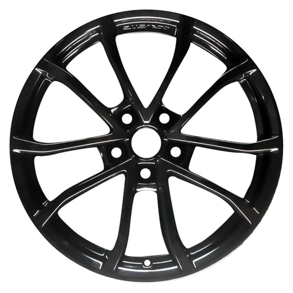 2018 chevrolet corvette wheel 20 black aluminum 5 lug w5543b 7