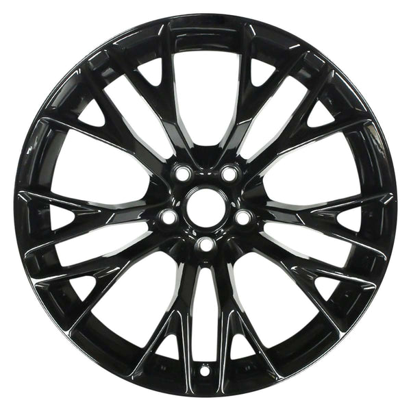2019 chevrolet corvette wheel 20 black aluminum 5 lug w5740b 4