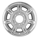 2004 hummer h2 wheel 17 machined silver aluminum 8 lug w6300s 3