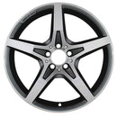 2013 mercedes sl550 wheel 19 machined charcoal aluminum 5 lug w85283mc 3