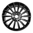 2018 Mercedes E43 Rueda 20" Aluminio negro brillante mecanizado 5 lengüetas W85546MB-3