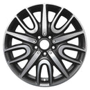 2019 Mini Cooper Wheel 18" Machined Black Aluminum 5 Lug W86397MB-2