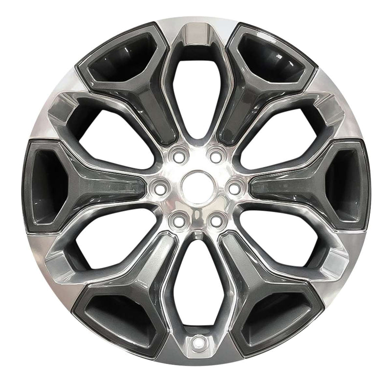 2019 dodge ram wheel 22 polished charcoal aluminum 6 lug w2685pc 2