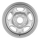 2007 mitsubishi raider wheel 16 silver steel 5 lug w2236s 2