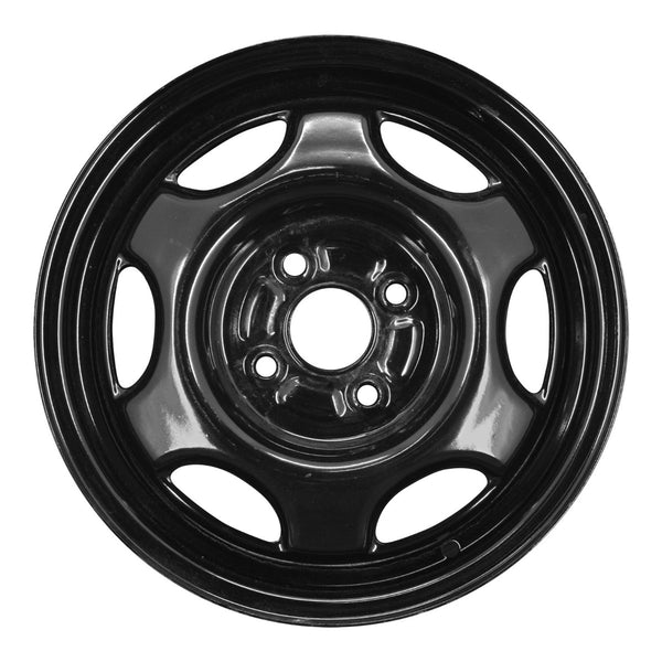 1999 geo prizm wheel 14 black steel 4 lug w60165b 8