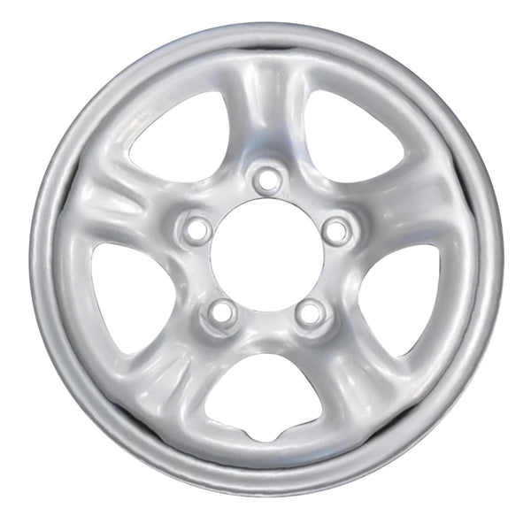1999 geo tracker wheel 15 silver steel 5 lug w60175s 8