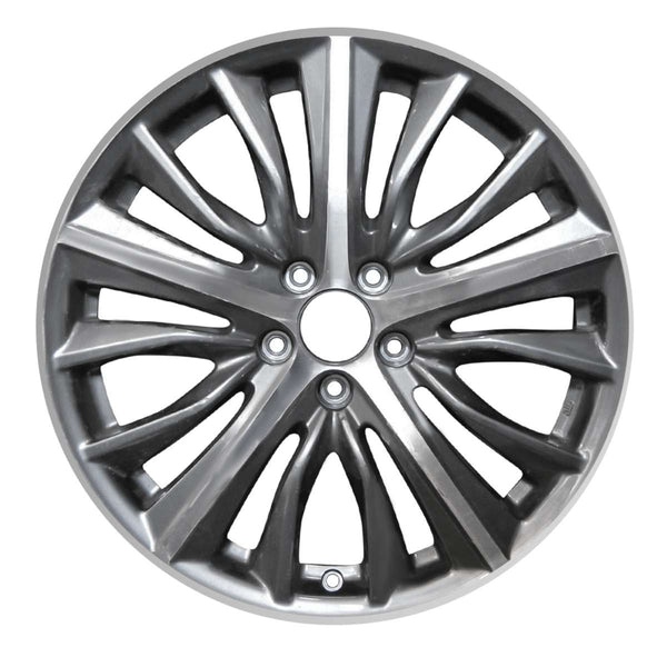 2015 acura tlx wheel 19 machined charcoal aluminum 5 lug w71856mc 1