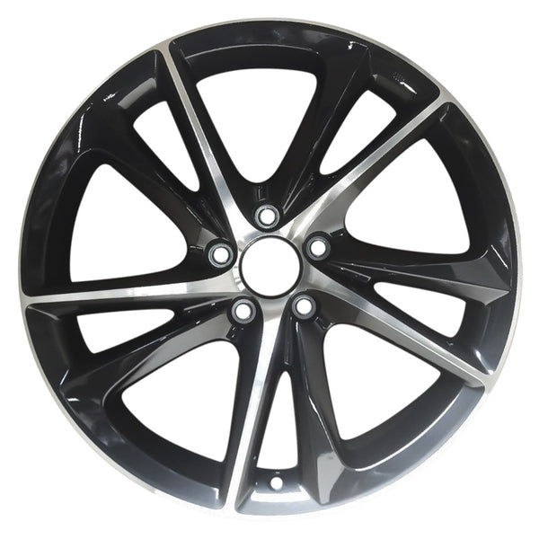 2020 acura tlx wheel 19 machined black aluminum 5 lug w71857mb 3