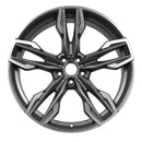 2018 BMW X3 Rueda 21" Aluminio Carbón Maquinado 5 Lug W86364MC-1