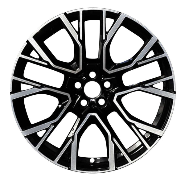 2020 BMW X5M Wheel 22" Machined Black Aluminum 5 Lug W96700MB-2