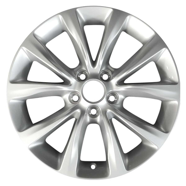 2015 chrysler 200 wheel 17 silver aluminum 5 lug w2513s 1