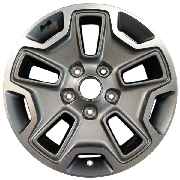 2010 Jeep Wrangler Rueda 17" Aluminio Carbón Maquinado 5 Lug W9118MC-10