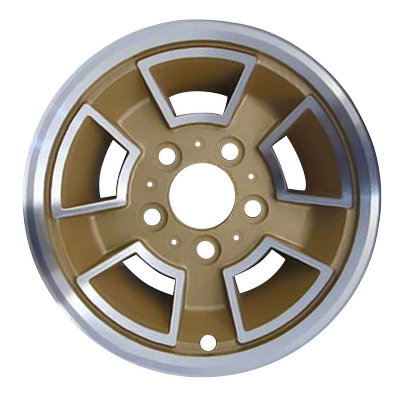 1978 oldsmobile cutlass wheel 14 machined gold aluminum 5 lug w1116mg 1