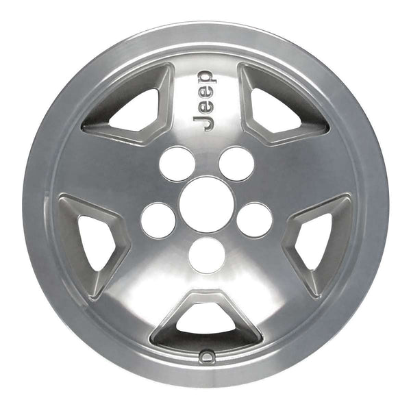 1987 jeep wrangler wheel 15 machined silver aluminum 5 lug w1512ms 1