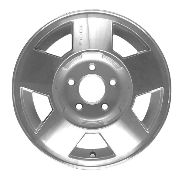 1989 buick reatta wheel 15 machined silver aluminum 5 lug w1540ms 2