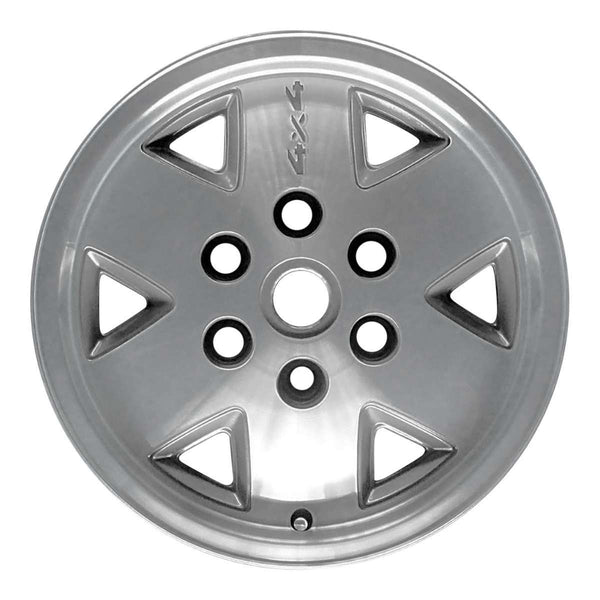 1988 chevrolet c k wheel 16 machined silver aluminum 6 lug w1618ms 1