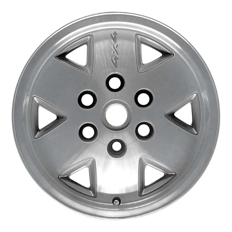 1988 chevrolet c k wheel 16 machined silver aluminum 6 lug w1618ms 1