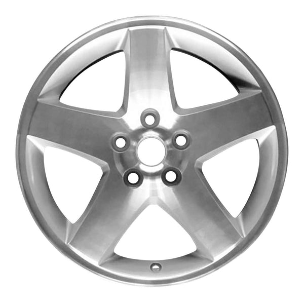 2008 dodge magnum wheel 17 machined silver aluminum 5 lug rw2325ms 4