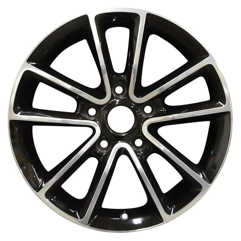 2014 dodge journey wheel 17 polished black aluminum 5 lug rw2399pb 2