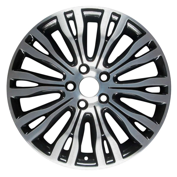 2012 chrysler 200 wheel 18 polished black aluminum 5 lug w2433pb 2