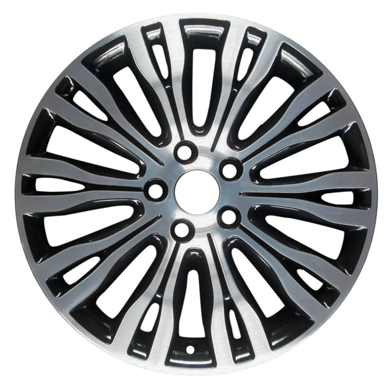 2014 chrysler 200 wheel 18 polished black aluminum 5 lug w2433pb 4