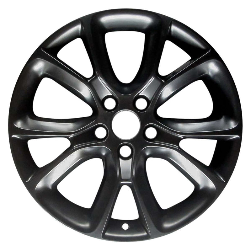 2012 dodge avenger wheel 18 black aluminum 5 lug w2435b 4