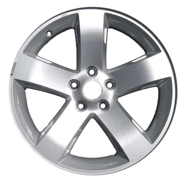 2009 dodge challenger wheel 18 silver aluminum 5 lug w2441s 1