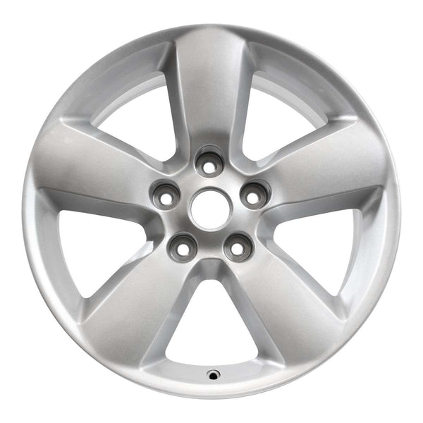 2013 dodge ram wheel 20 silver aluminum 5 lug rw2451s 1