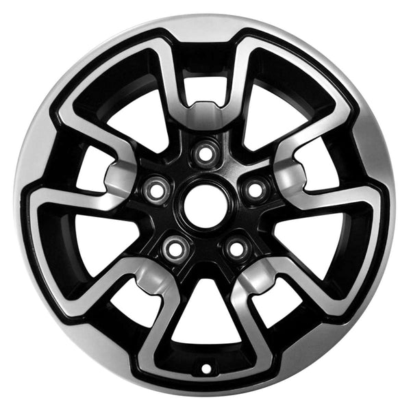 2016 dodge ram wheel 17 polished black aluminum 5 lug w2553pb 1