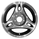 1999 ford mustang wheel 15 machined charcoal aluminum 5 lug w3172mc 3