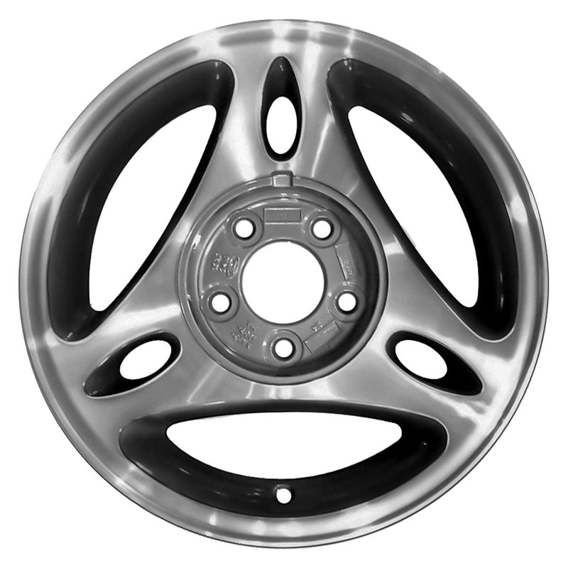 2000 ford mustang wheel 15 machined charcoal aluminum 5 lug w3172mc 4