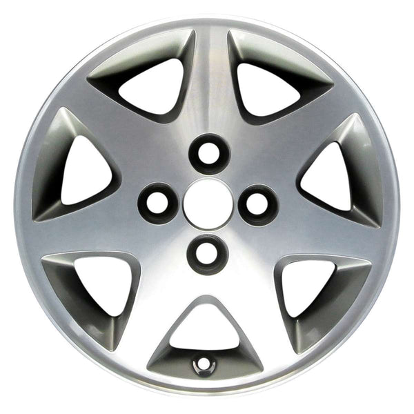 1995 ford escort wheel 14 machined charcoal aluminum 4 lug w3254mc 6