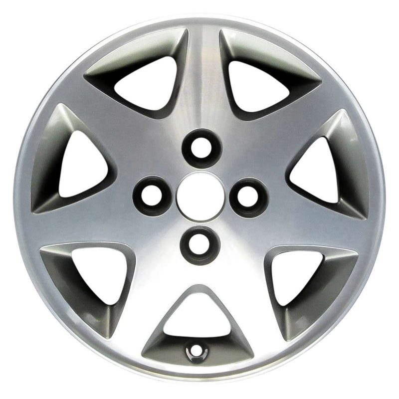 1995 mercury tracer wheel 14 machined charcoal aluminum 4 lug w3254mc 2