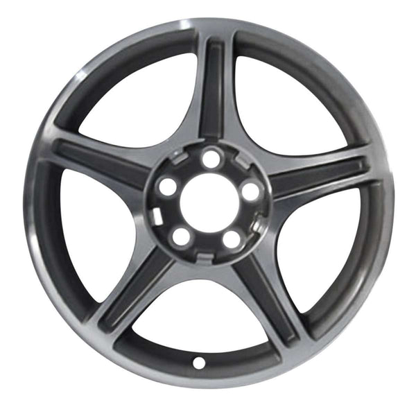 2000 ford mustang wheel 17 machined charcoal aluminum 5 lug w3307mc 2