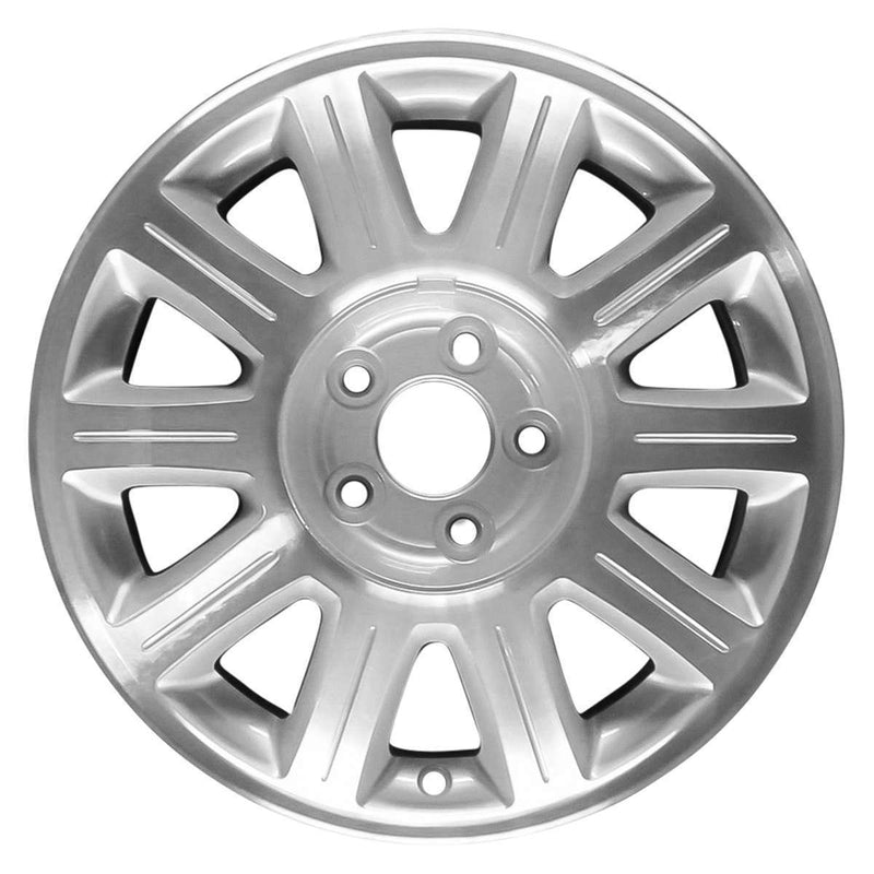 1999 lincoln continental wheel 16 machined silver aluminum 5 lug w3309ms 5