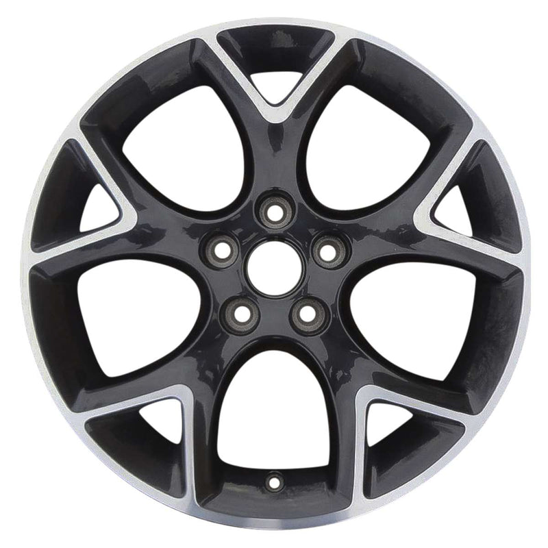 2014 ford focus wheel 17 machined gloss black aluminum 5 lug w3948mb 3