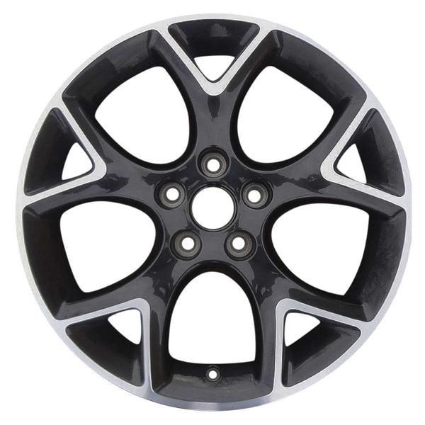 2013 ford focus wheel 17 machined gloss black aluminum 5 lug w3948mb 2