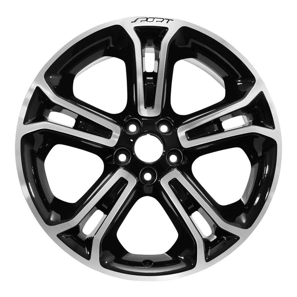2013 ford explorer wheel 20 machined gloss black aluminum 5 lug rw3949mb 1