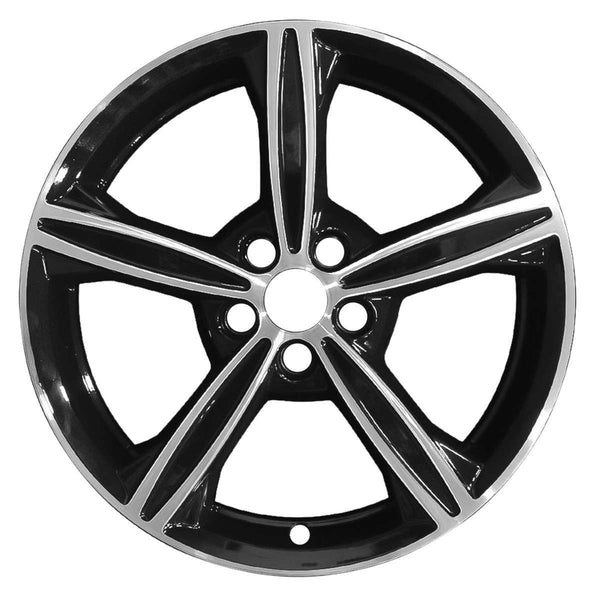 2016 ford fusion wheel 18 machined gloss black aluminum 5 lug w3985mb 2