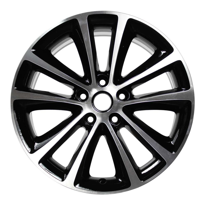 2014 buick verano wheel 18 machined gloss black aluminum 5 lug w4111mb 3